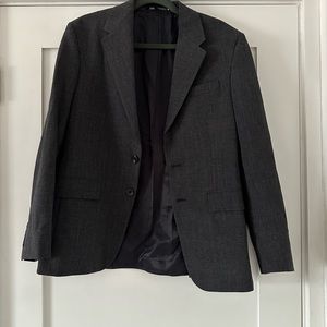 Zara Plaid Slim Fit Suit Jacket size 36 with Pants size 30